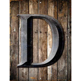 Letter D Metal Novelty Parking Sign 9" x 12" (P)