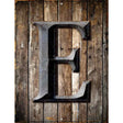 Letter E Metal Novelty Parking Sign 9" x 12" (P)