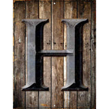 Letter H Metal Novelty Parking Sign 9" x 12" (P)