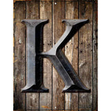 Letter K Metal Novelty Parking Sign 9" x 12" (P)