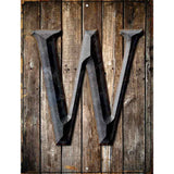 Letter W Metal Novelty Parking Sign 9" x 12" (P)