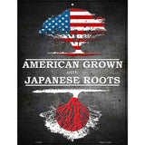 American Grown Japanese Roots Metal Novelty Parking Sign 9" x 12" (P)