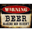 Beer Metal Novelty Parking Sign 9" x 12" (P)