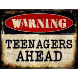 Teenagers Ahead Metal Novelty Parking Sign 9" x 12" (P)