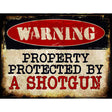 A Shotgun Metal Novelty Parking Sign 9" x 12" (P)