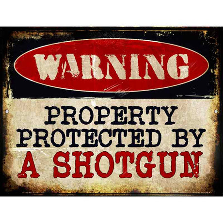 A Shotgun Metal Novelty Parking Sign 9" x 12" (P)