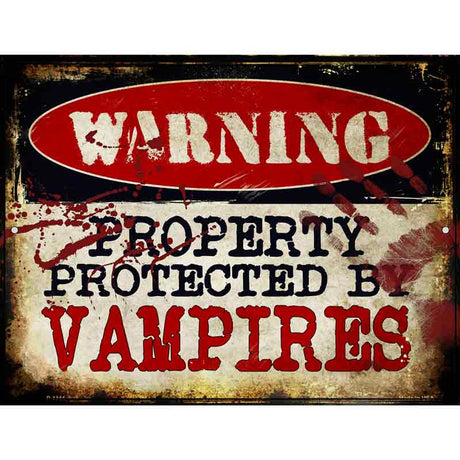 Vampires Metal Novelty Parking Sign 9" x 12" (P)