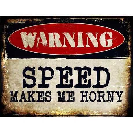 Speed Metal Novelty Parking Sign 9" x 12" (P)