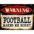 Football Metal Novelty Parking Sign 9" x 12" (P)