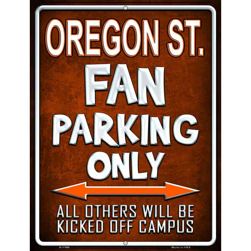 Oregon State Metal Novelty Parking Sign 9" x 12" (P)