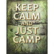 Keep Calm And Camp Metal Novelty Parking Sign 9" x 12" (P)