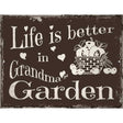 Grandmas Garden Metal Novelty Parking Sign 9" x 12" (P)