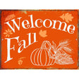 Welcome Fall Metal Novelty Parking Sign 9" x 12" (P)