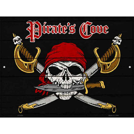 Pirates Cove Metal Novelty Parking Sign 9" x 12" (P)