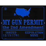 My Gun Permit Metal Novelty Parking Sign 9" x 12" (P)