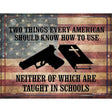 Every American Should Know How To Use Metal Novelty Parking Sign 9" x 12" (P)