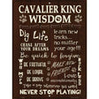 Cavalier King Wisdom Metal Novelty Parking Sign 9" x 12" (P)