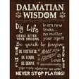 Dalmatian Wisdom Metal Novelty Parking Sign 9" x 12" (P)