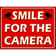 Smile For The Camera Parking Sign Metal Novelty 9" x 12" (P)