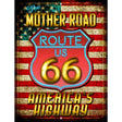 Mother Road Route 66 Parking Sign Novelty 9" x 12" (P)