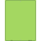 Lime Green Blank Parking Sign Novelty 9" x 12" (P)