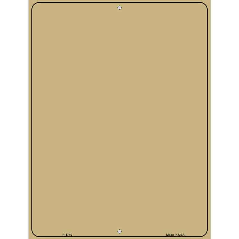 Gold Blank Parking Sign Novelty 9" x 12" (P)