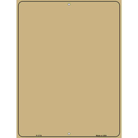 Gold Blank Parking Sign Novelty 9" x 12" (P)