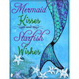 Mermaid Kisses and Starfish Wishes Novelty Parking Sign 9" x 12" (P)