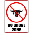 No Drone Zone Novelty Parking Sign 9" x 12" (P)