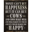 Money Can't Buy Happiness Wholesale Metal Novelty Parking Sign P-1741