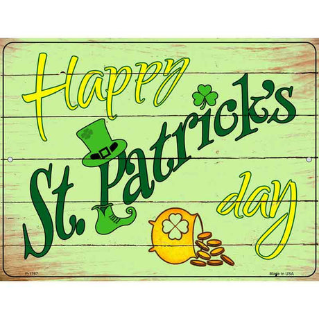 Happy St Patricks Day Novelty Parking Sign 9" x 12" (P)