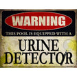 Pool Equipped Urine Detector Novelty Parking Sign 9" x 12" (P)