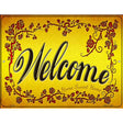 Welcome Grape Vines Novelty Parking Sign 9" x 12" (P)