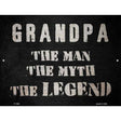 Grandpa The Legend Novelty Metal Parking Sign 9" x 12" (P)