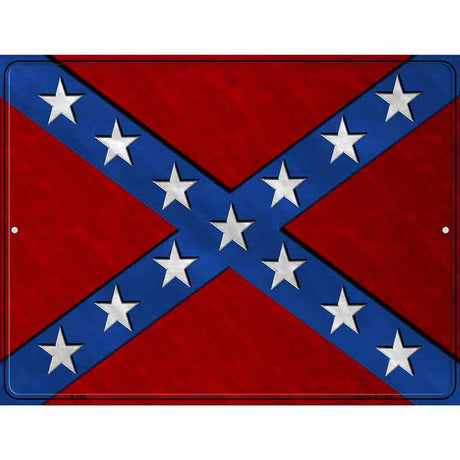 Confederate Flag Metal Novelty Parking Sign 9" x 12" (P)