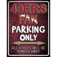 49ers Metal Novelty Parking Sign 9" x 12" (P)