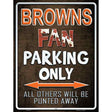 Browns Metal Novelty Parking Sign 9" x 12" (P)