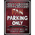 Buccaneers Metal Novelty Parking Sign 9" x 12" (P)