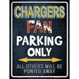 Chargers Metal Novelty Parking Sign 9" x 12" (P)