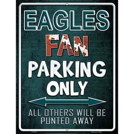 Eagles Metal Novelty Parking Sign 9" x 12" (P)