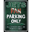 Jets Metal Novelty Parking Sign 9" x 12" (P)