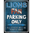 Lions Metal Novelty Parking Sign 9" x 12" (P)