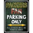 Packers Metal Novelty Parking Sign 9" x 12" (P)