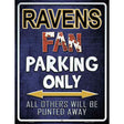 Ravens Metal Novelty Parking Sign 9" x 12" (P)