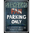 Seahawks Metal Novelty Parking Sign 9" x 12" (P)