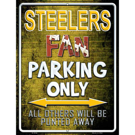 Steelers Metal Novelty Parking Sign 9" x 12" (P)