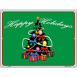 Happy Holidays Tree Metal Novelty Parking Sign 9" x 12" (P)