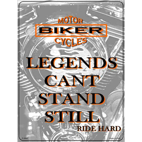 Legends Metal Novelty Parking Sign 9" x 12" (P)