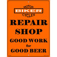 Repair Shop Metal Novelty Parking Sign 9" x 12" (P)