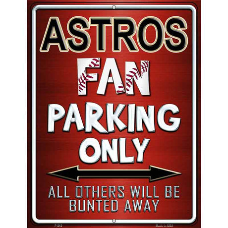 Astros Metal Novelty Parking Sign 9" x 12" (P)